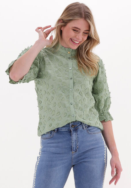 Groene FABIENNE CHAPOT Blouse MEGGIE SHORT BLOUSE - large