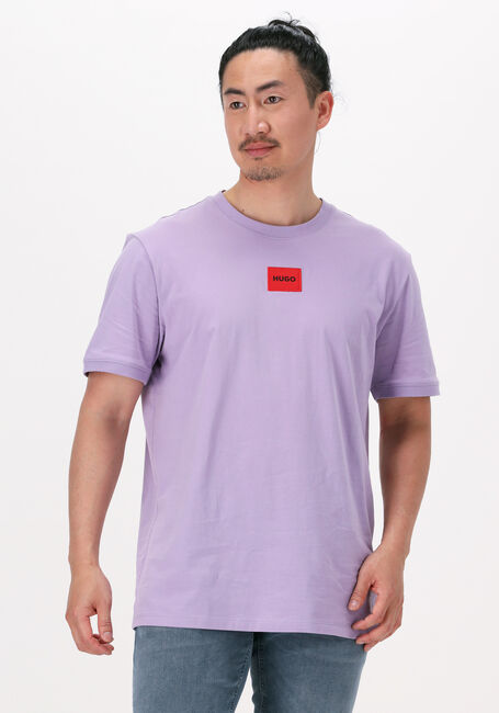 Paarse HUGO T-shirt DIRAGOLINA212 - large