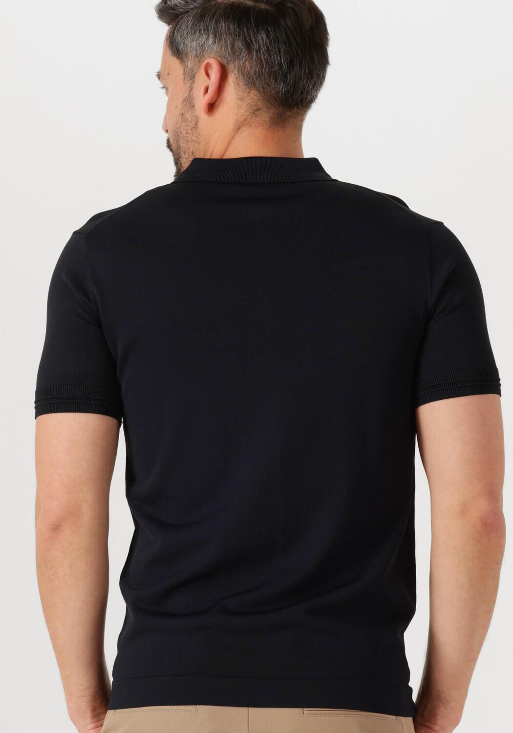 GENTI Heren Polo's & T-shirts Polo Zip Ss K2053-1260 Zwart