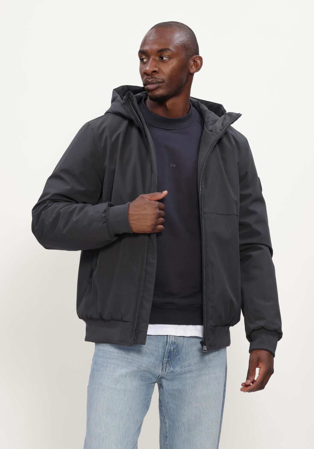 Grijze AIRFORCE Jack PADDED BOMBER - large