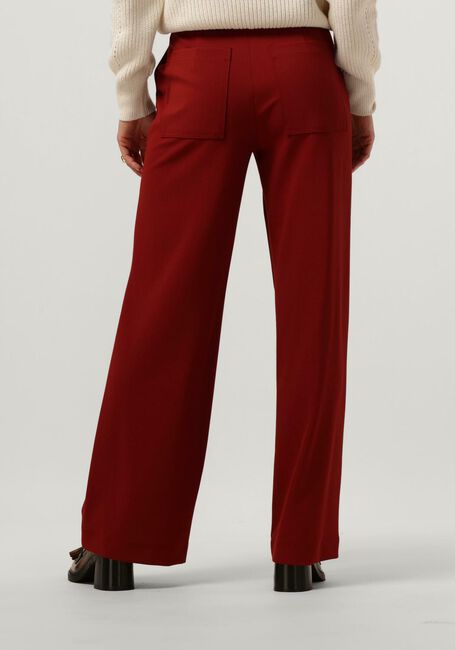 Rode VANILIA Wijde broek TAILORED TWILL MET RING - large