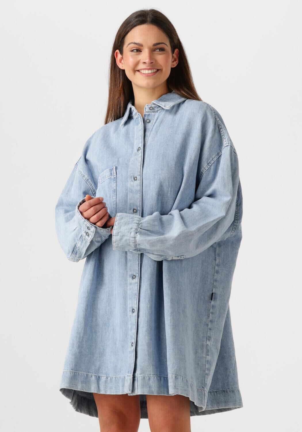 7 FOR ALL MANKIND Dames Jurken Overshirt Dress Blauw