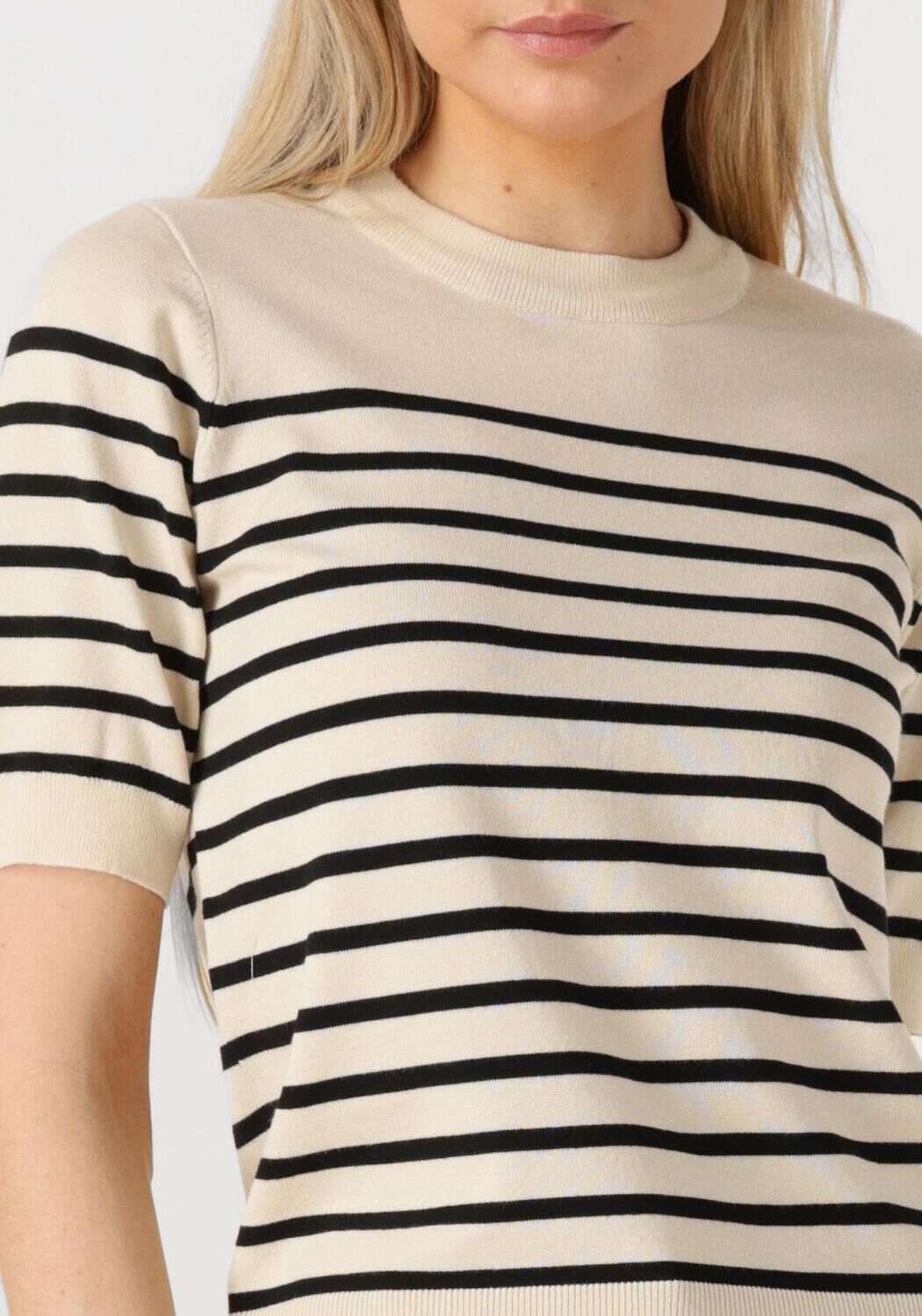 Y.A.S. Dames Truien & Vesten Yaslena Ss Knit Pullover S. Noos Gebroken Wit