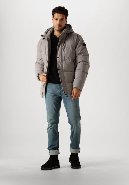Grijze PURE PATH Gewatteerde jas REGULAR FIT JACKETS PADDED404 - large