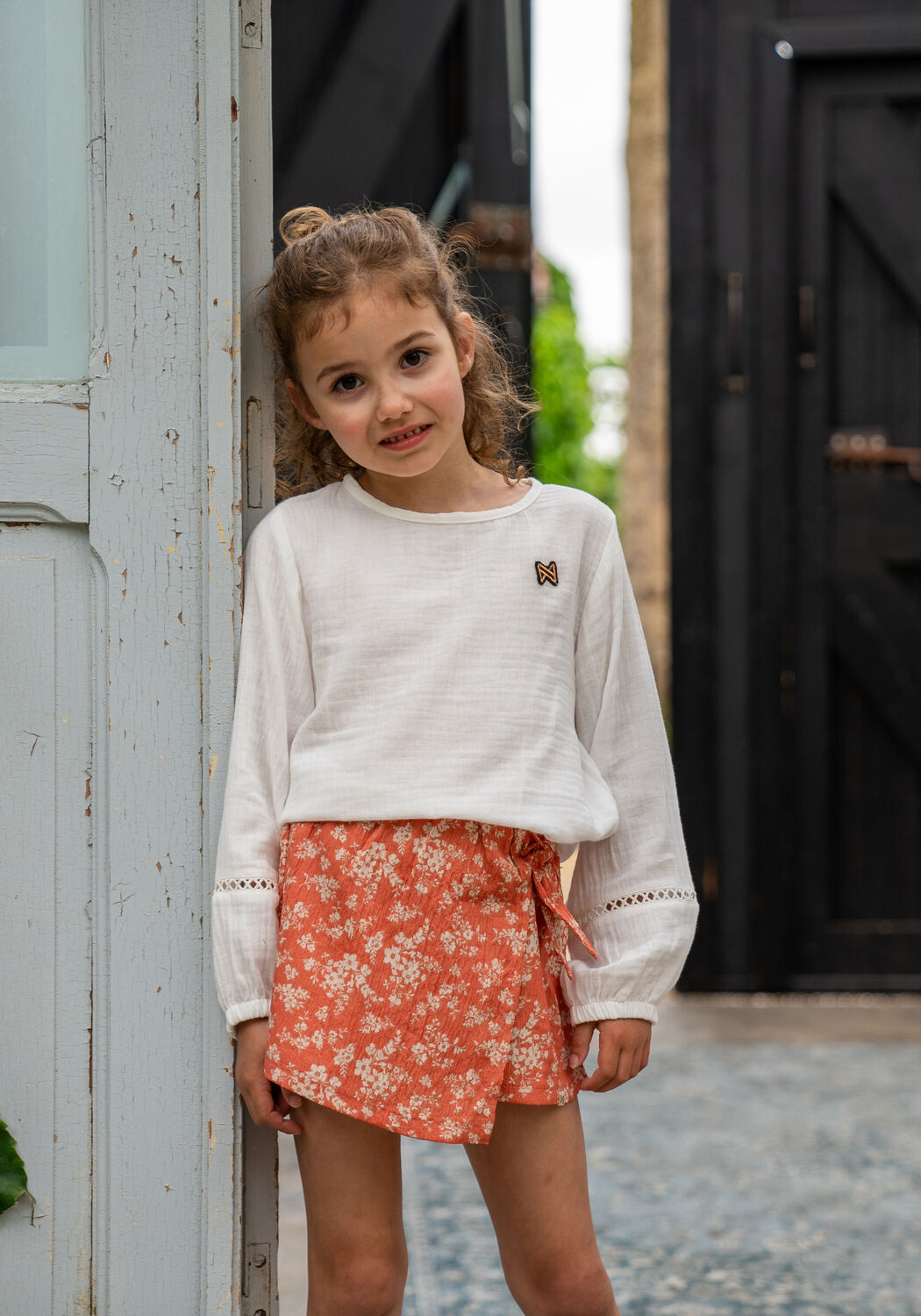 Oranje KOKO NOKO Korte broek P54932 - large