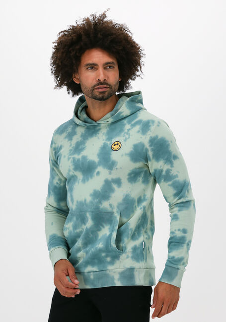 Blauwe KULTIVATE Sweater SW SMILE DYE - large
