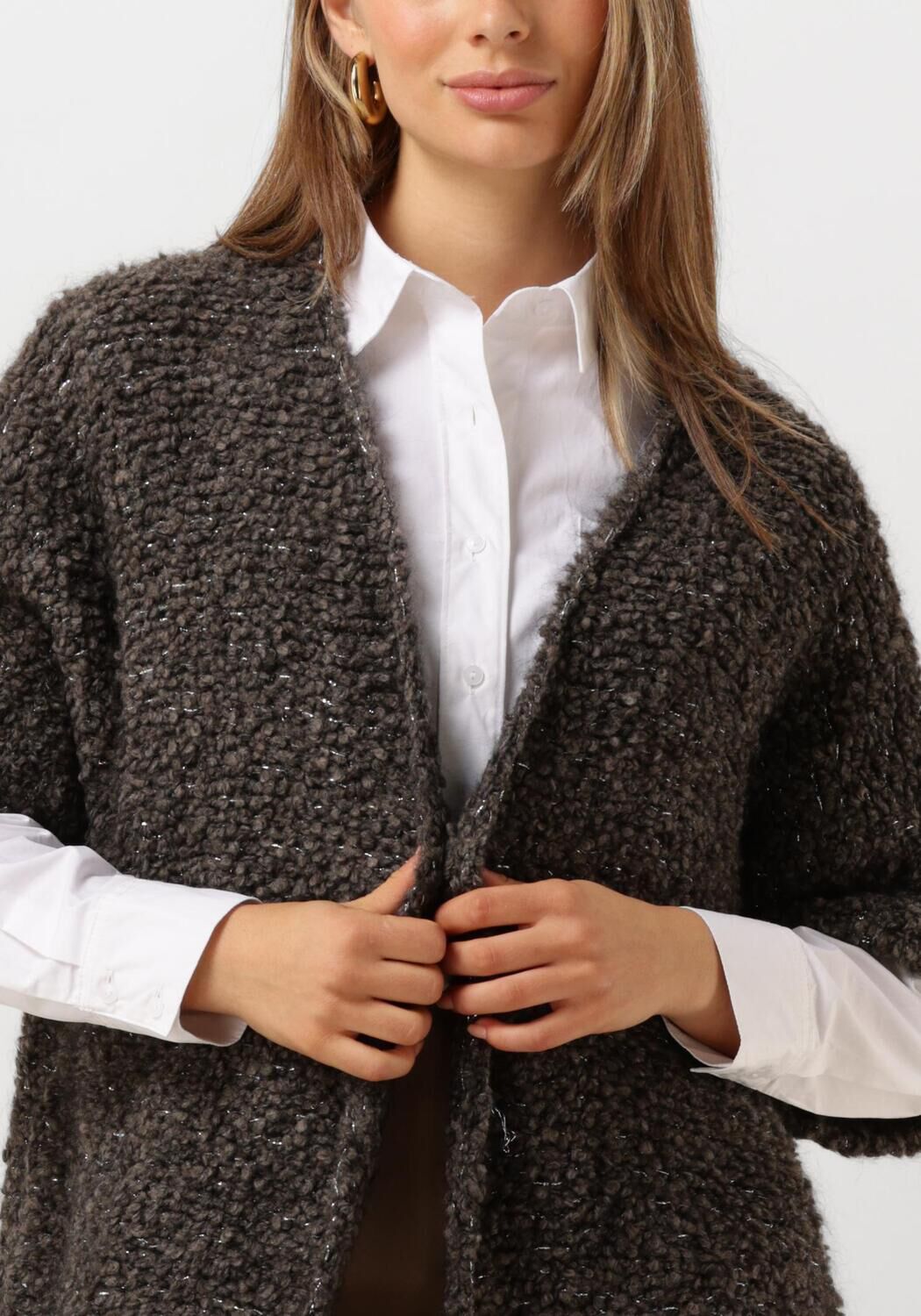 NUKUS Dames Truien & Vesten Bess Cardigan Bruin