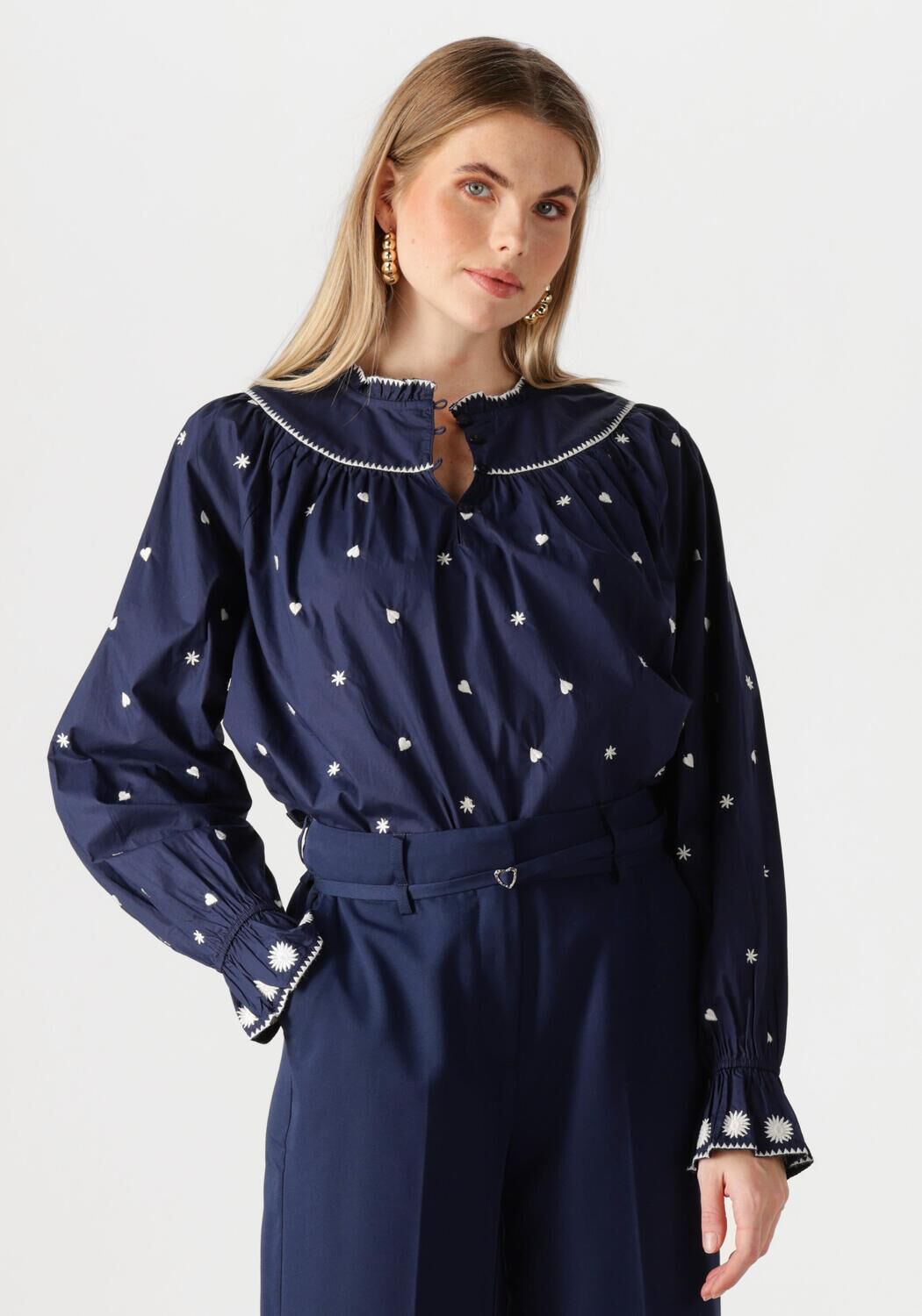 FABIENNE CHAPOT Dames Blouses Maisy Top Donkerblauw