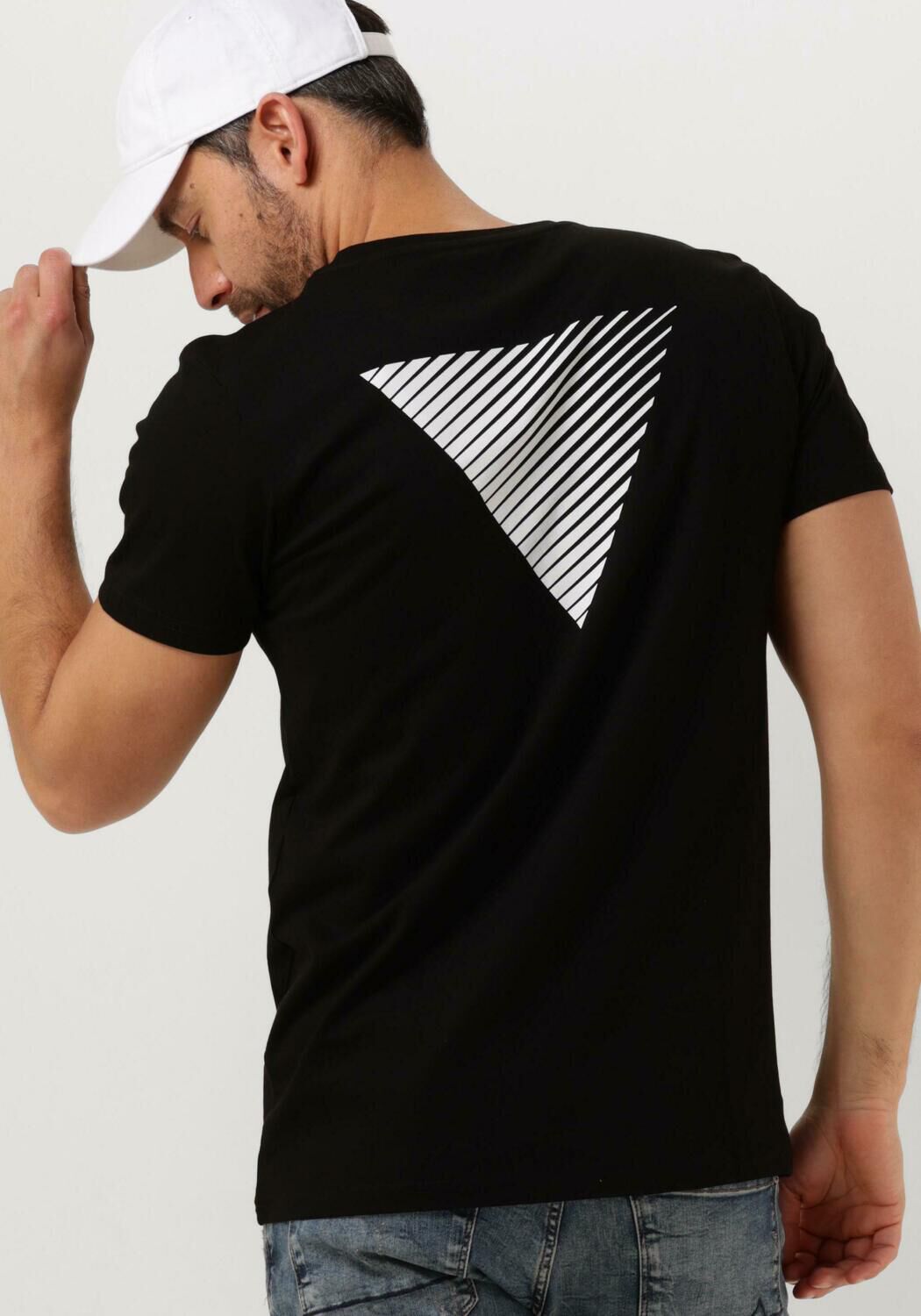PURE PATH Heren Polo's & T-shirts Essential Logo T-shirt Zwart