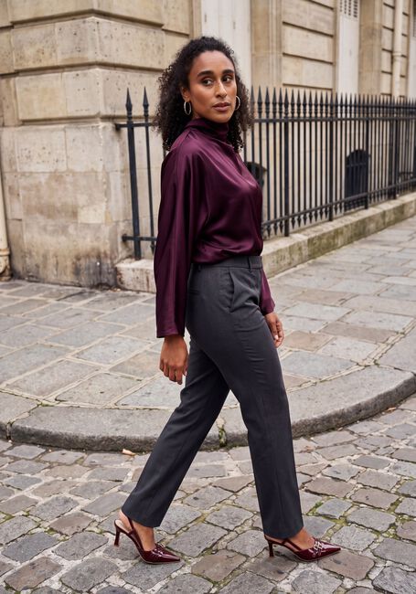 Bordeaux Y.A.S. Top YASPELANA LS TIE TOP - large