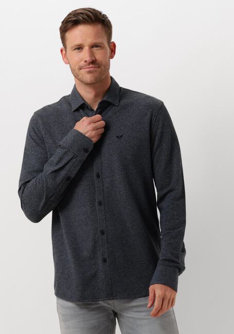 Blauwe PME LEGEND Overhemden LONG SLEEVE SHIRT POLY CTN L.W. STRUCTURE - large