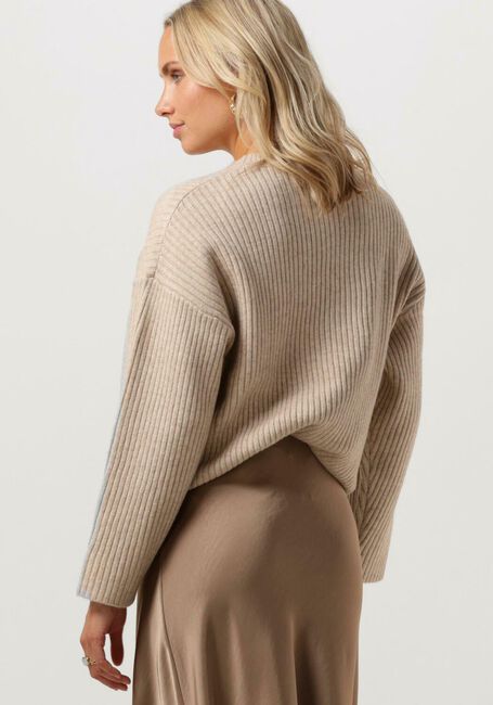 Ecru CO'COUTURE Trui ROW BOX O-KNIT - large
