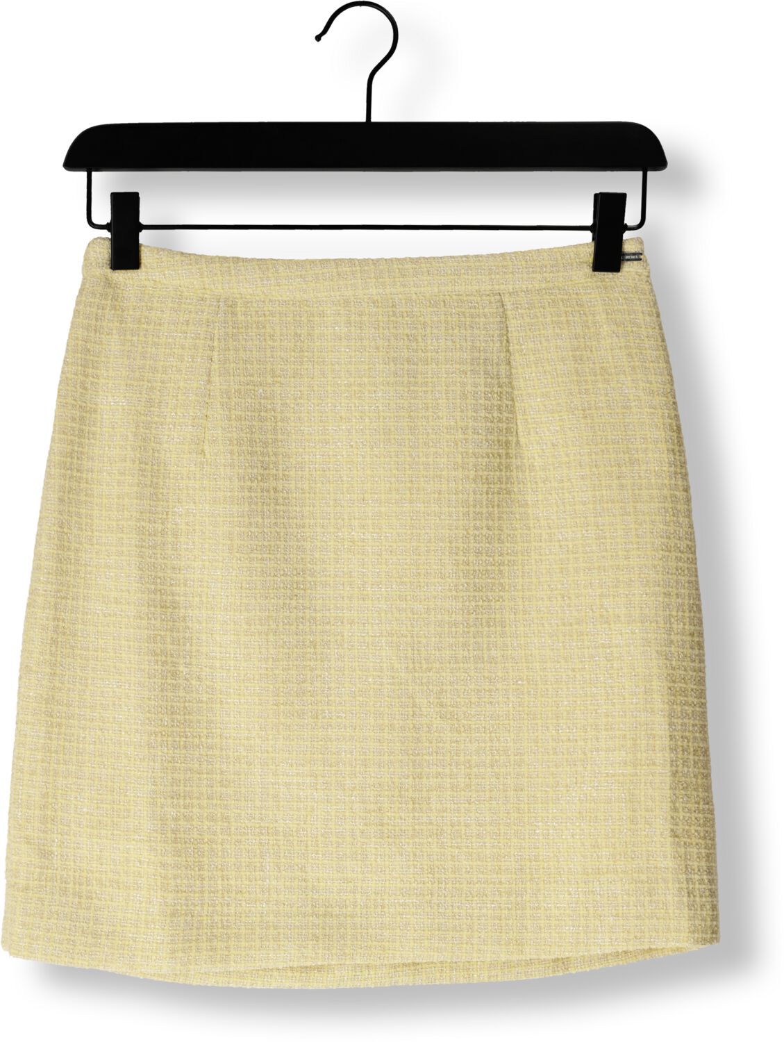 COLOURFUL REBEL Dames Rokken Trista Boucle Mini Skirt Geel