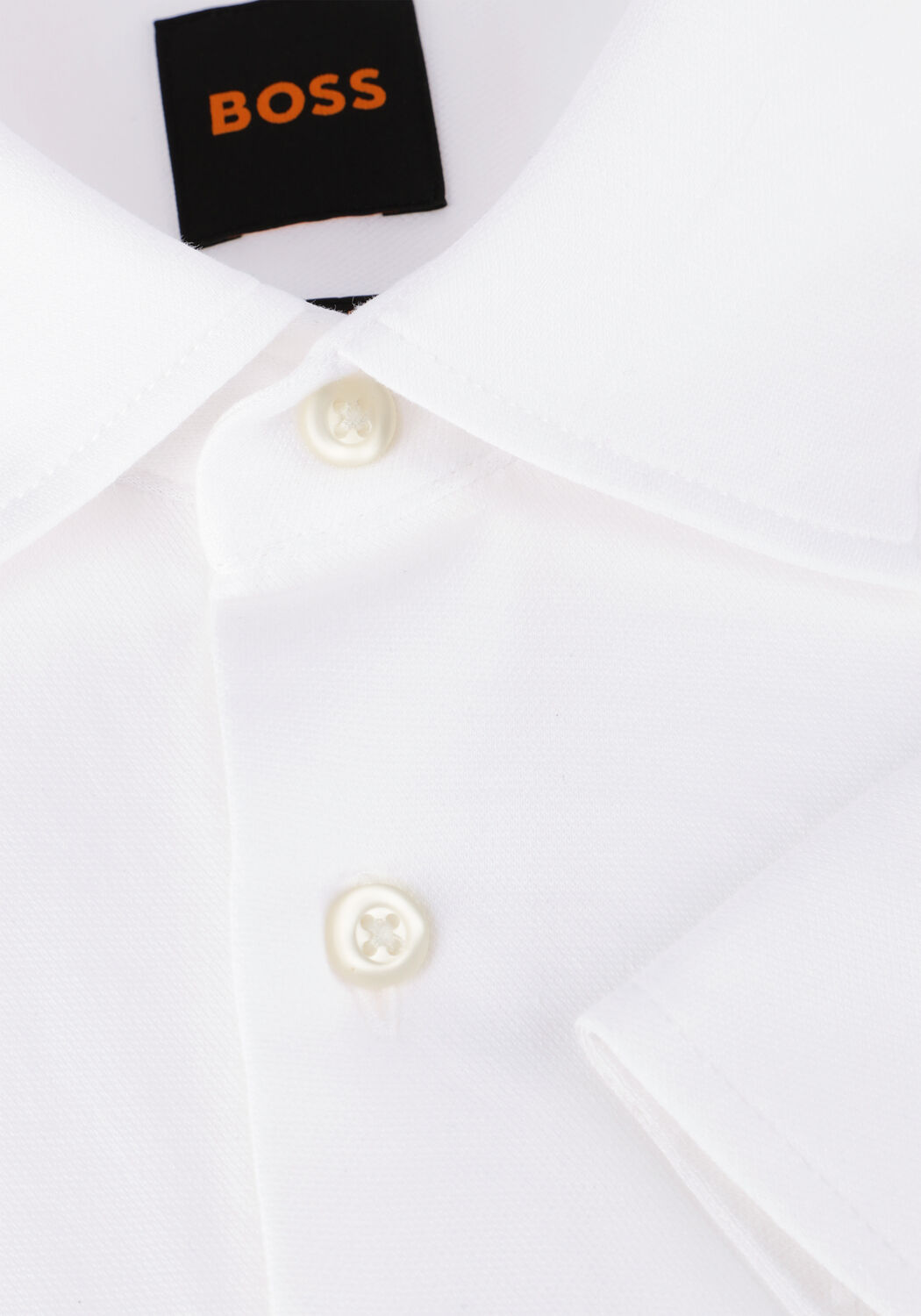 Witte BOSS ORANGE Klassiek overhemd MYSOFT - large