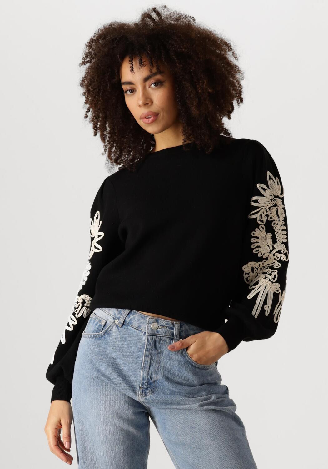 OBJECT Dames Truien & Vesten Objjoana L s Knit Pullover Zwart