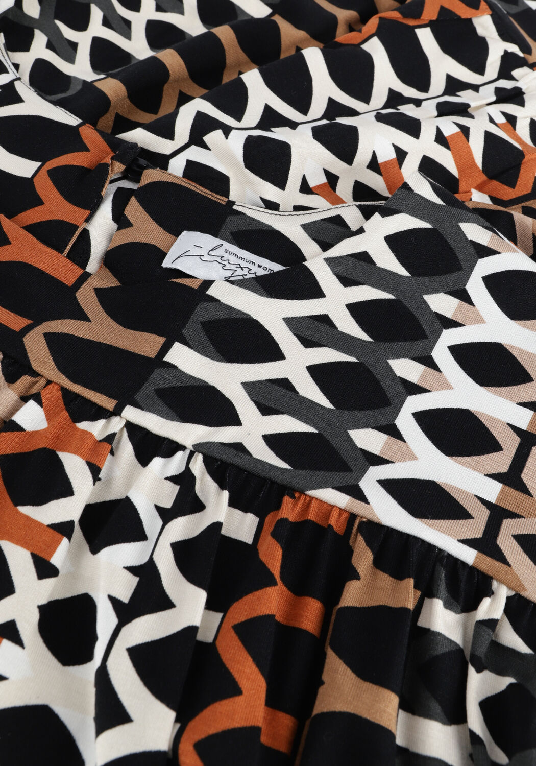 Witte SUMMUM Blouses TOP HONEYCOMB PRINT ON VISCOSE EA - large