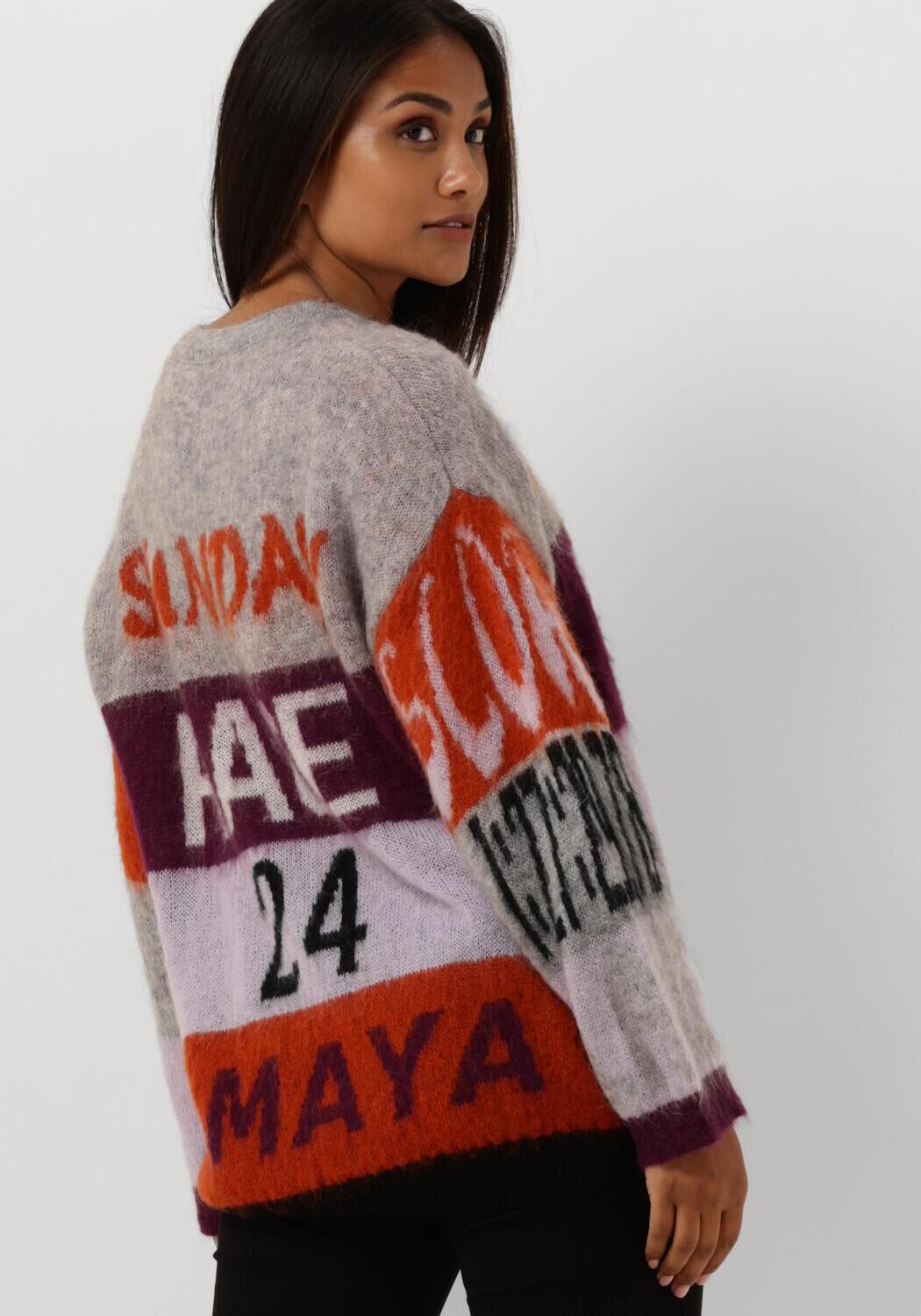 AMAYA AMSTERDAM Dames Truien & Vesten Amaya Race Sweater Grijs