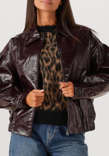 Bordeaux WITHBLACK Jack WBLGILIAN VEGAN JACKET - large