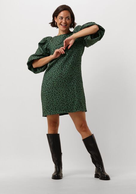 Groene BY-BAR Mini jurk ZASU LEO DRESS - large