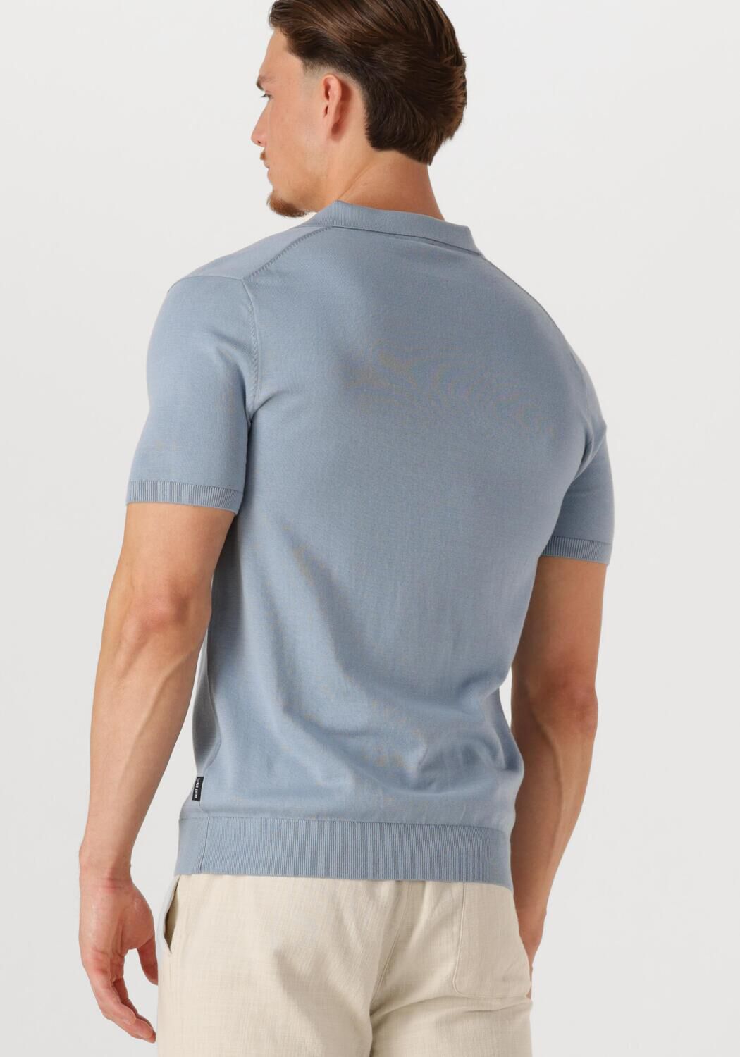 SAINT STEVE Heren Polo's & T-shirts Sean Lichtblauw
