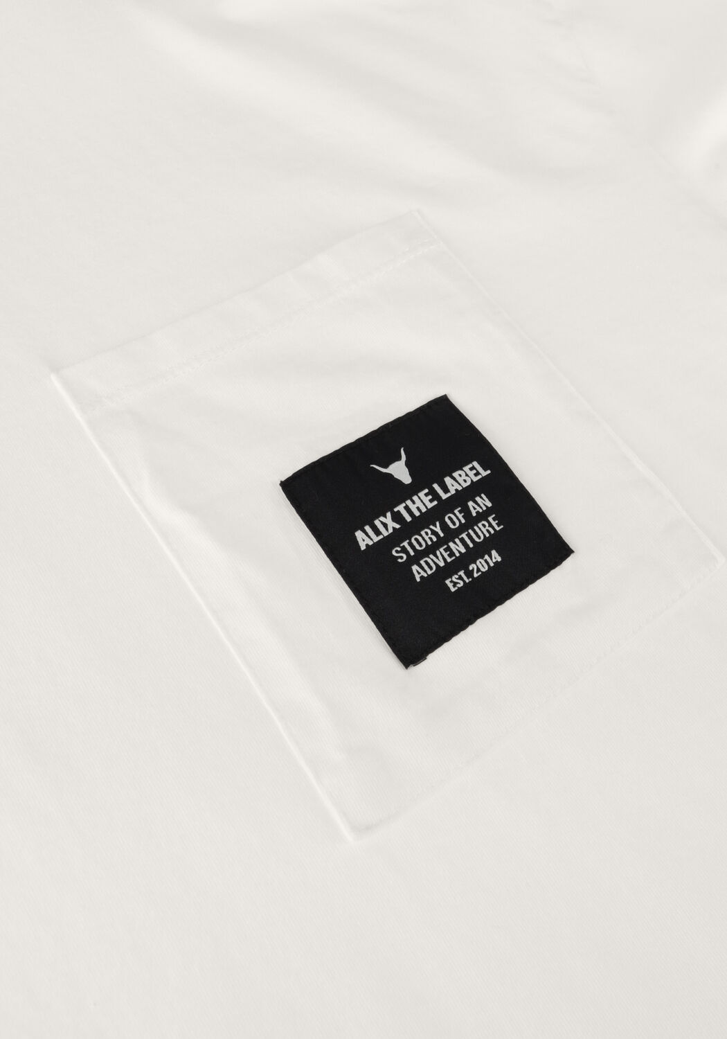 Witte ALIX THE LABEL T-shirt LADIES KNITTED LABEL T-SHIRT - large