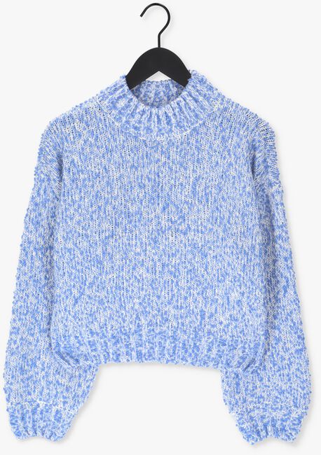 Blauwe SCOTCH & SODA Trui RELAXED FIT CRED NECK BOUCLE S - large