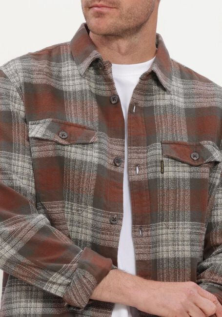 Bruine PME LEGEND Overshirt LONG SLEEVE SHIRT SHADOW - large