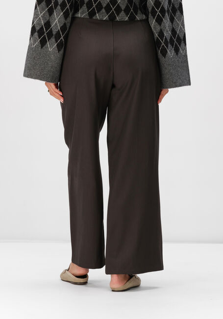 Bruine NEO NOIR Wijde broek TILIAN STRUCTURE PANTS - large