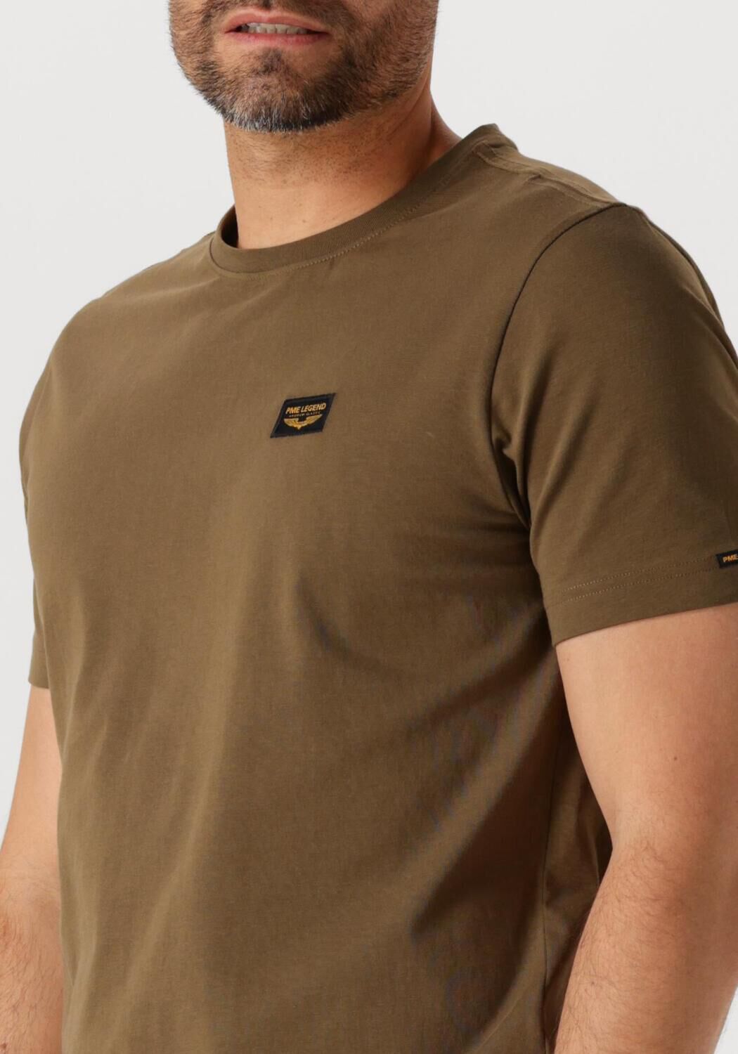 PME LEGEND Heren Polo's & T-shirts Short Sleeve R-neck Guyver Tee Groen