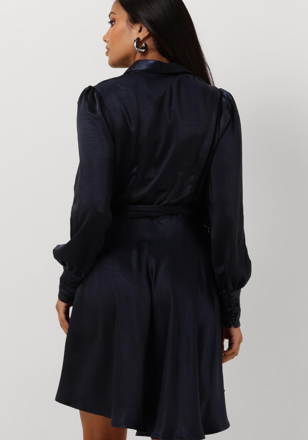 NOTRE-V Dames Jurken Nv-doris Satin Dress Donkerblauw