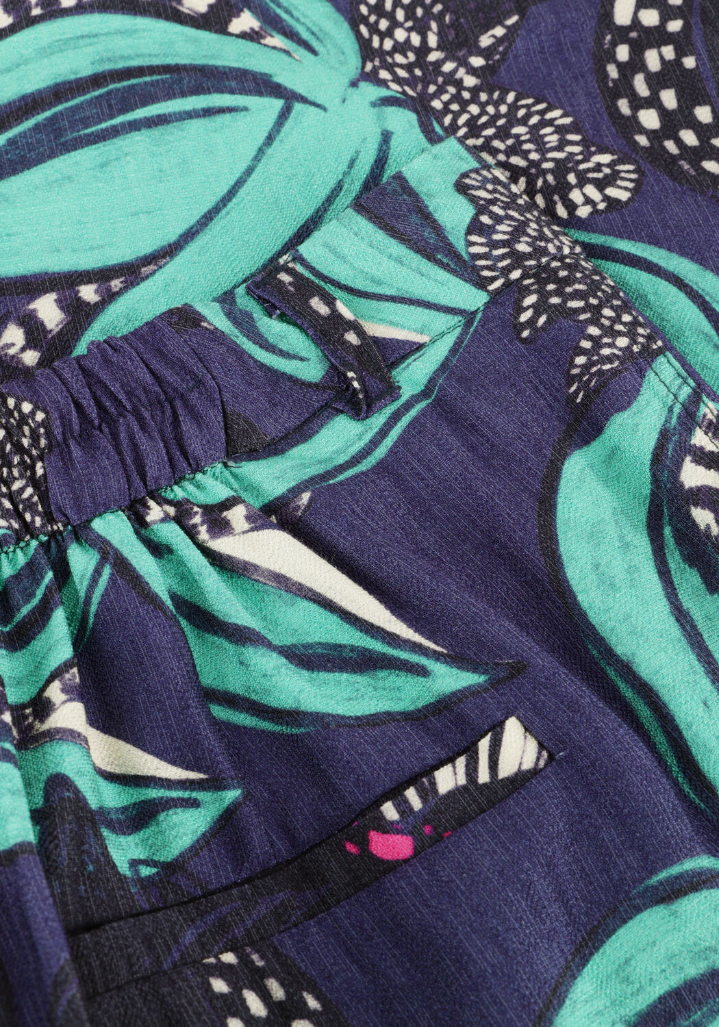 Blauwe POM AMSTERDAM Wijde broek PANTS - DELICACY GREEN - large