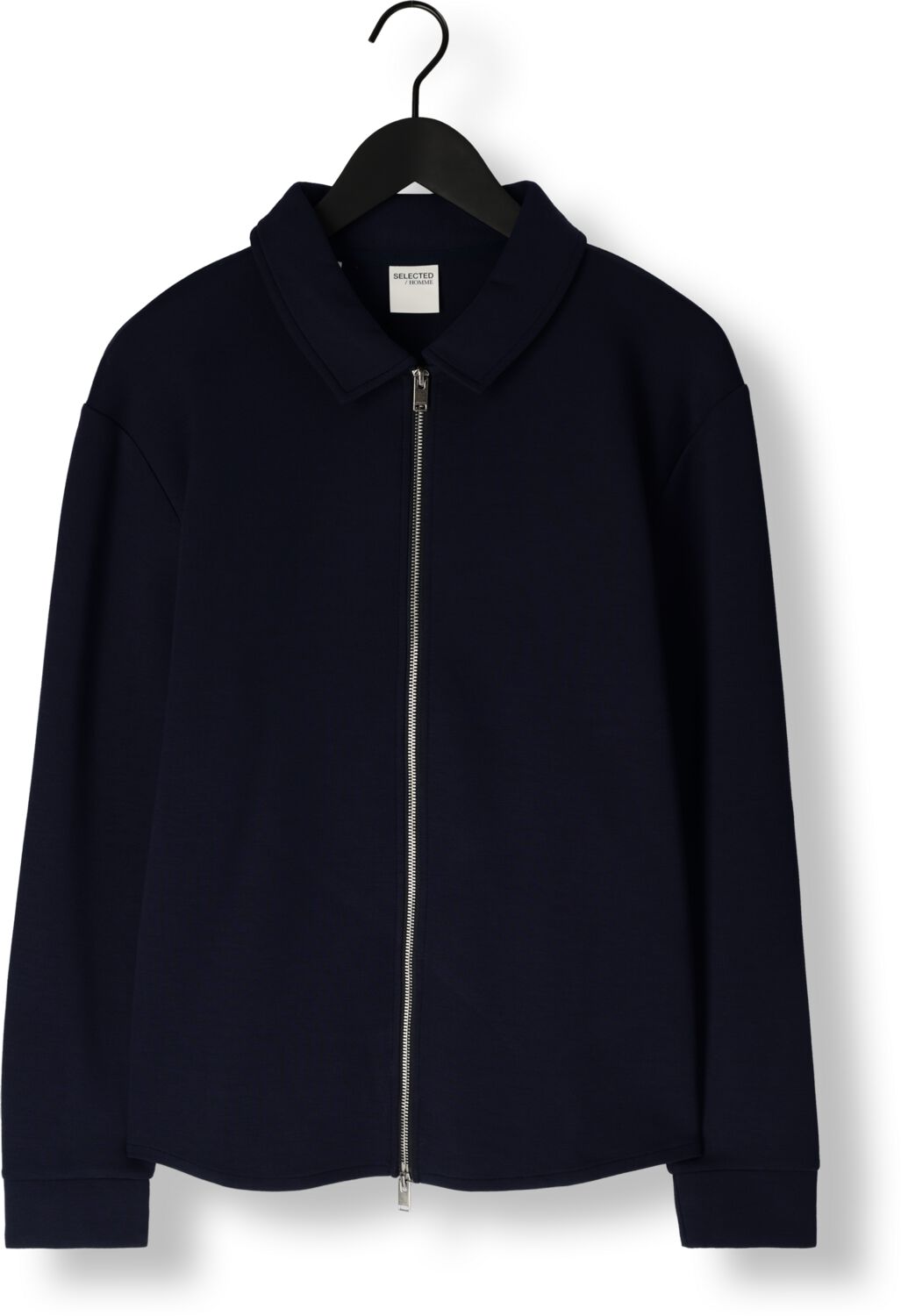 SELECTED HOMME Heren Truien & Vesten Slhemanuel Soft Full Zip Sweat Noos Donkerblauw