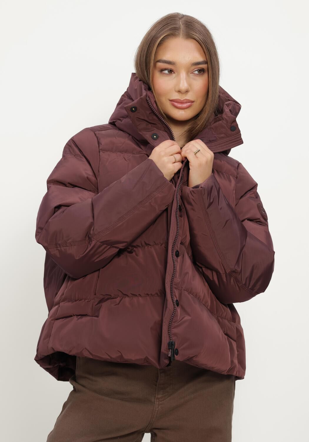 Bordeaux AIRFORCE Gewatteerde jas CARLY JACKET - large