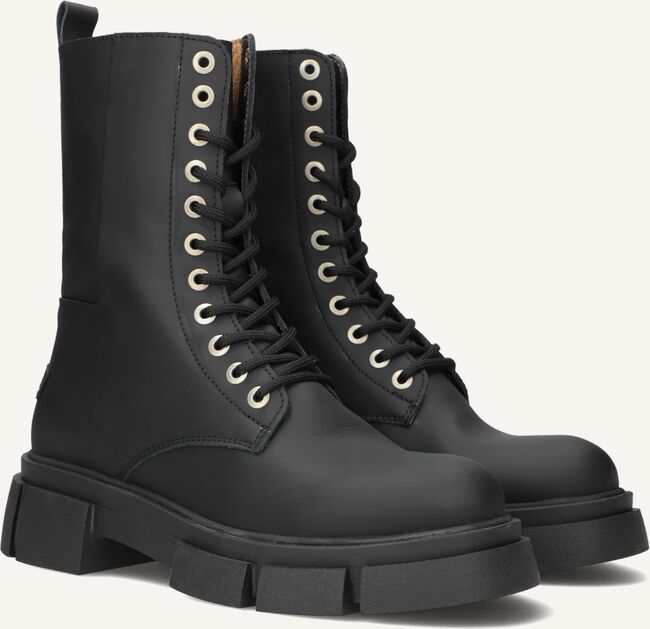 Zwarte SHABBIES Veterboots 185020047 Zwarte SHABBIES Veterboots 185020047 - large