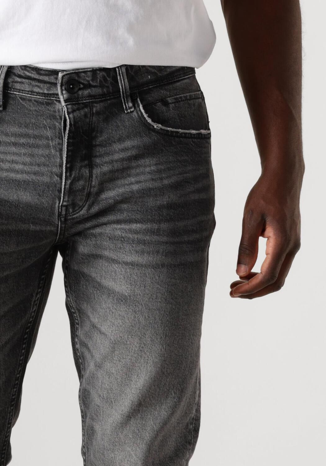 PURE PATH Heren Jeans The Ryan Donkergrijs