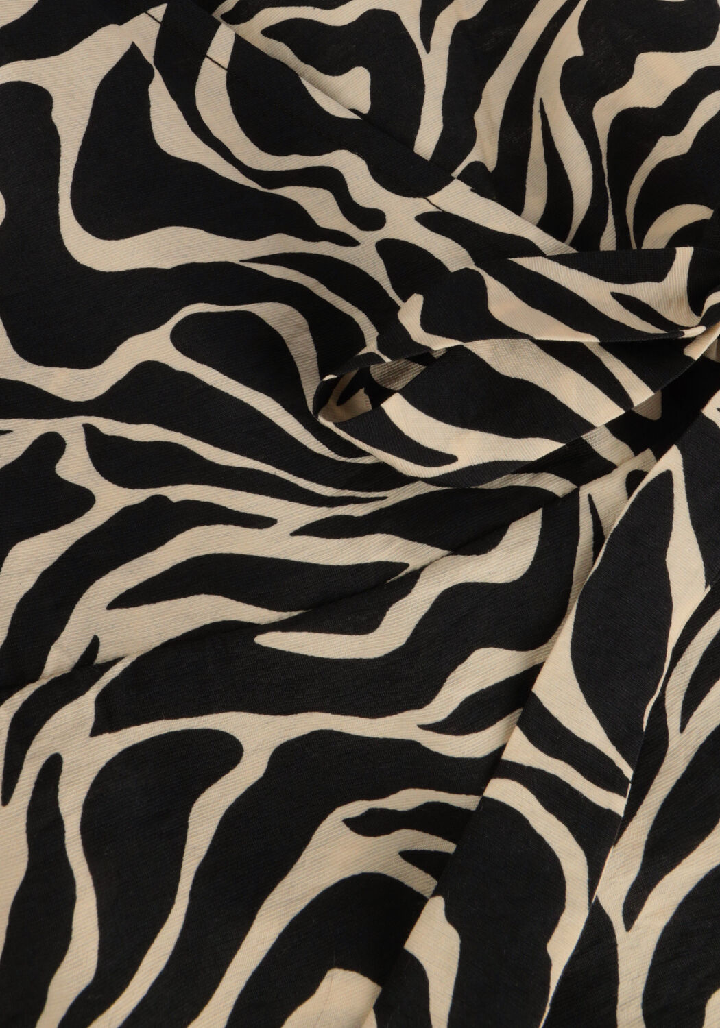 Zwarte OBJECT Midi jurk OBJLEONORA L/S WRAP MIDI DRESS - large