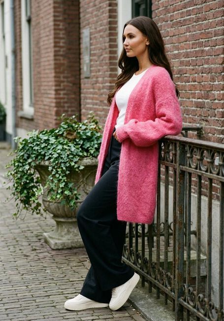 Roze AMERICAN DREAMS Vest LEE MIDI CARDIGAN - large