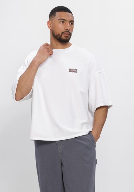 Witte AMERICAN VINTAGE T-shirt PLIZZY T - large