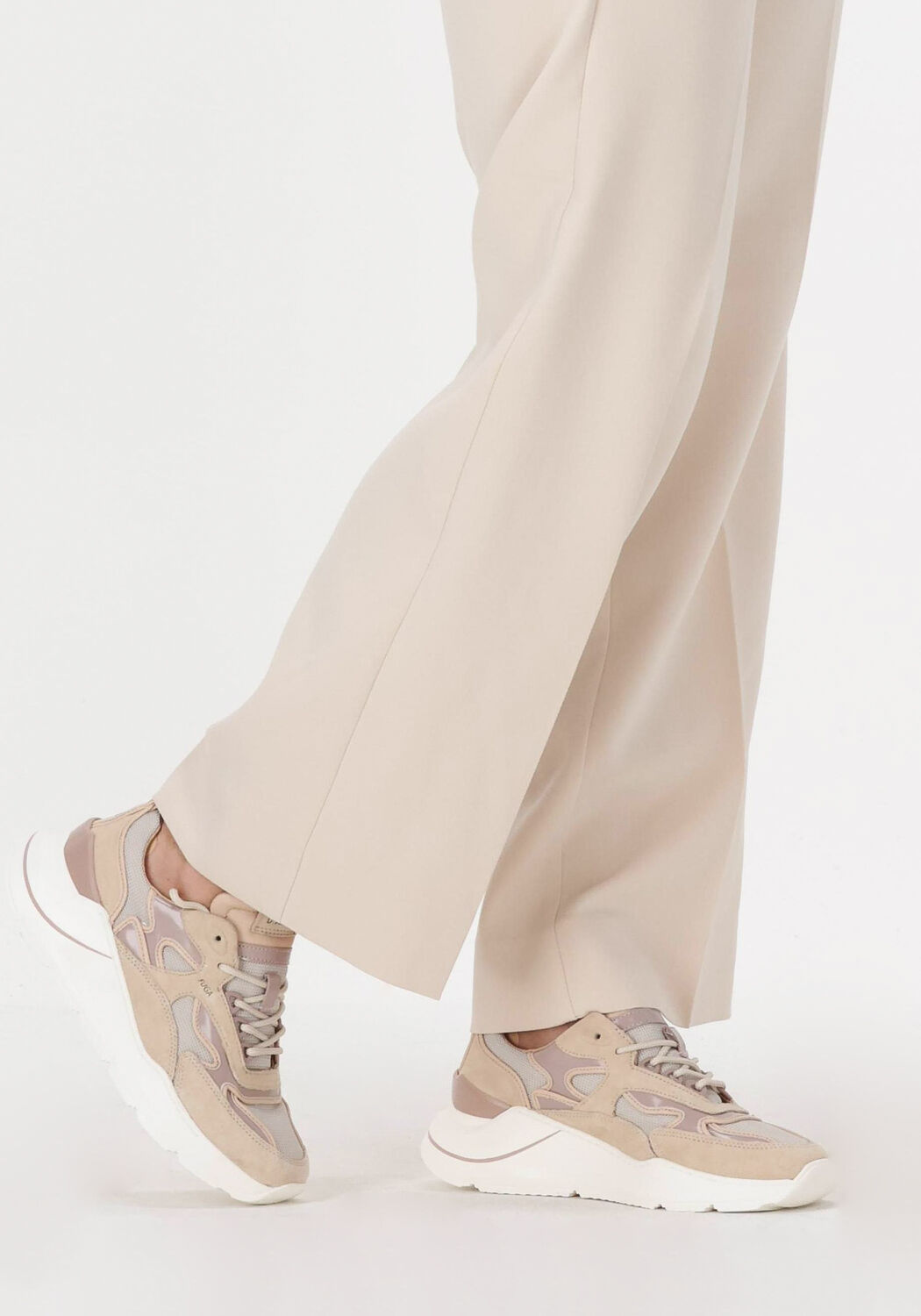 Beige D.A.T.E Lage sneakers FUGA DAMES | Omoda
