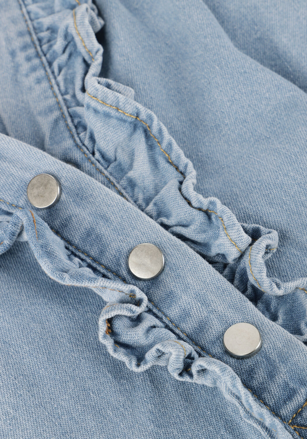 Lichtblauwe NEO NOIR Mini jurk ALMA DENIM DRESS - large