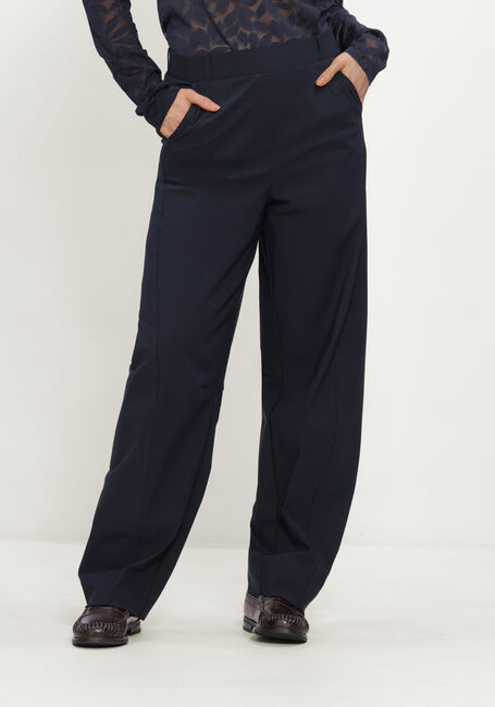Donkerblauwe STUDIO ANNELOES Pantalon Marlise barrel trousers - large