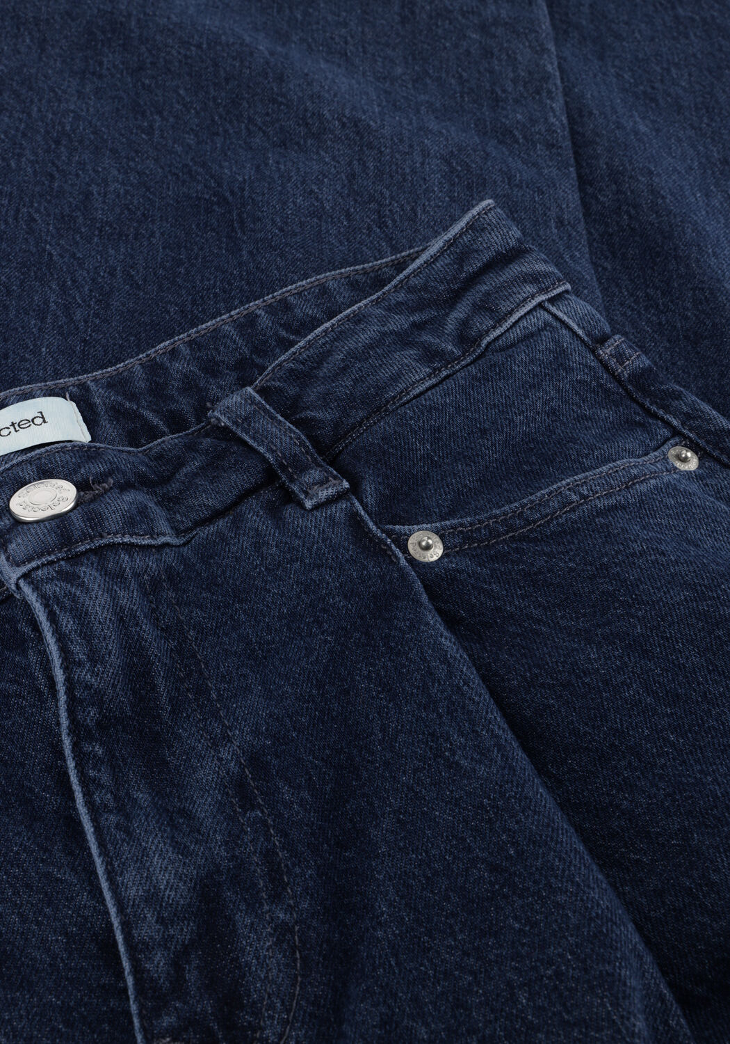 Donkerblauwe SELECTED WOMEN Wide jeans SLFEXTRA WIDE SELMA-NOA HW JEANS - large