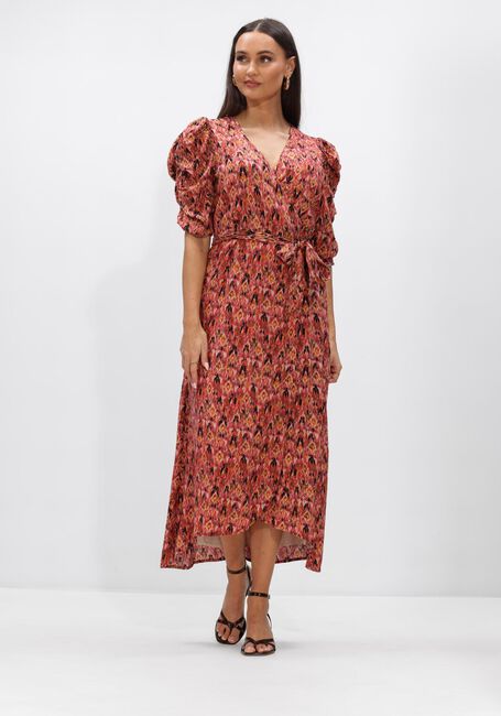 Multi AAIKO Midi jurk PIDA IKAT VIS 512 - large