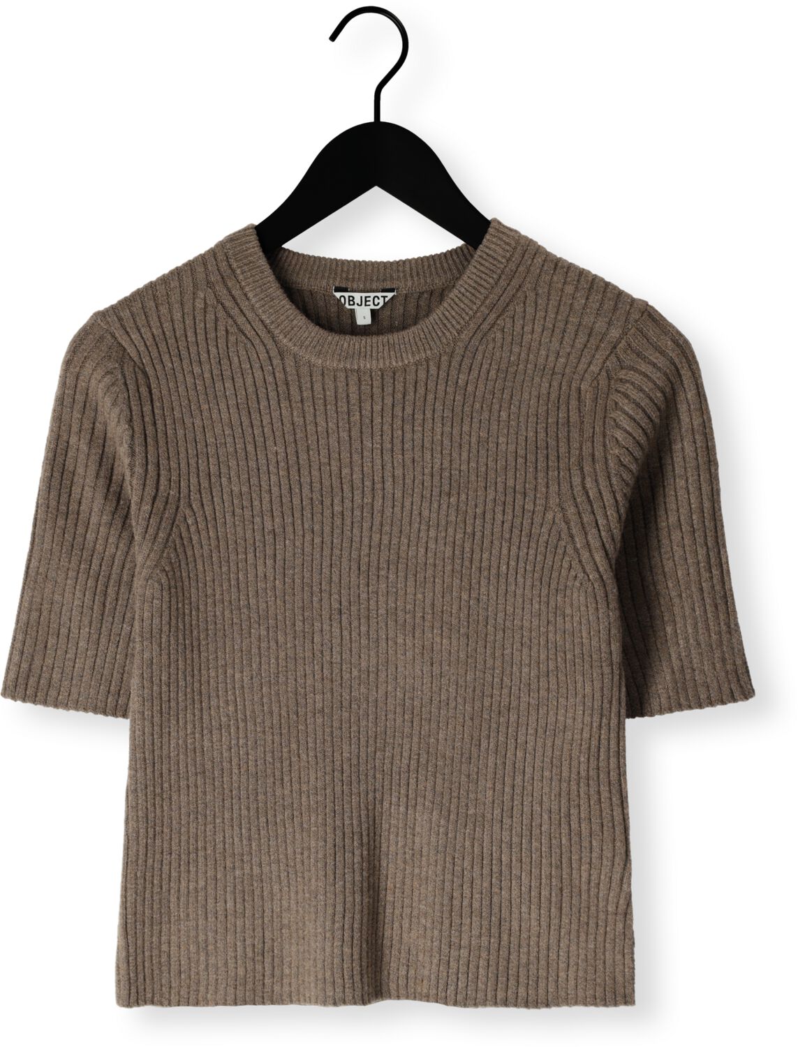 OBJECT Dames Truien & Vesten Objelva 2 4 Re O-neck Knit Bruin
