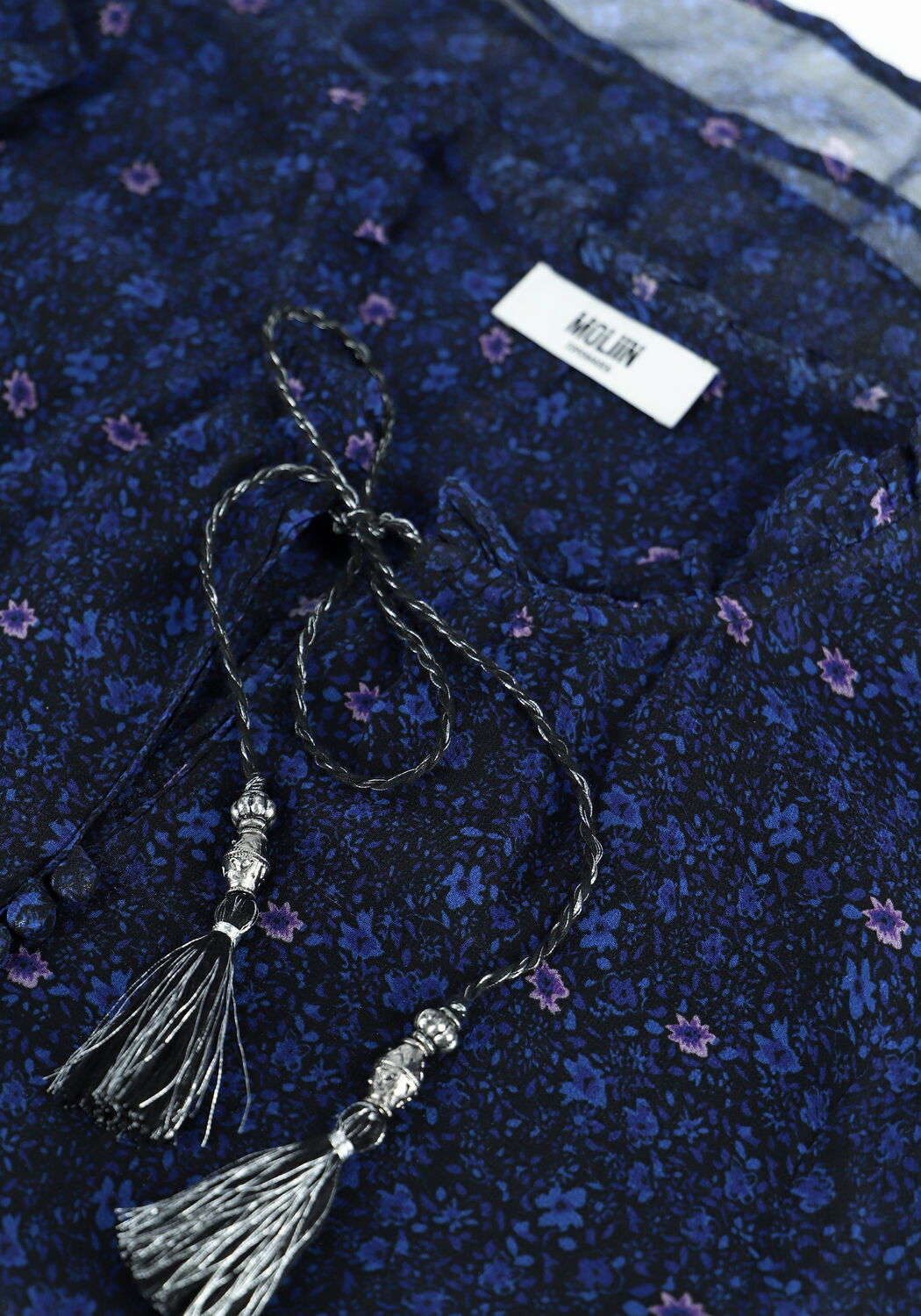Blauwe MOLIIN Blouses FLORA - large