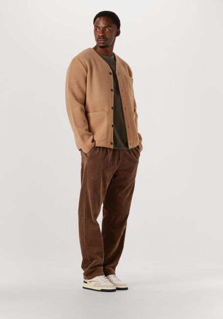 Camel ANERKJENDT Overshirts AKSIGURD BOILED WOOL - large