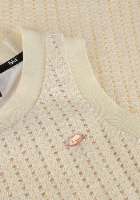 Ecru NOBELL Mini jurk MATIS CROCHET KNIT SINGLET DRESS - large