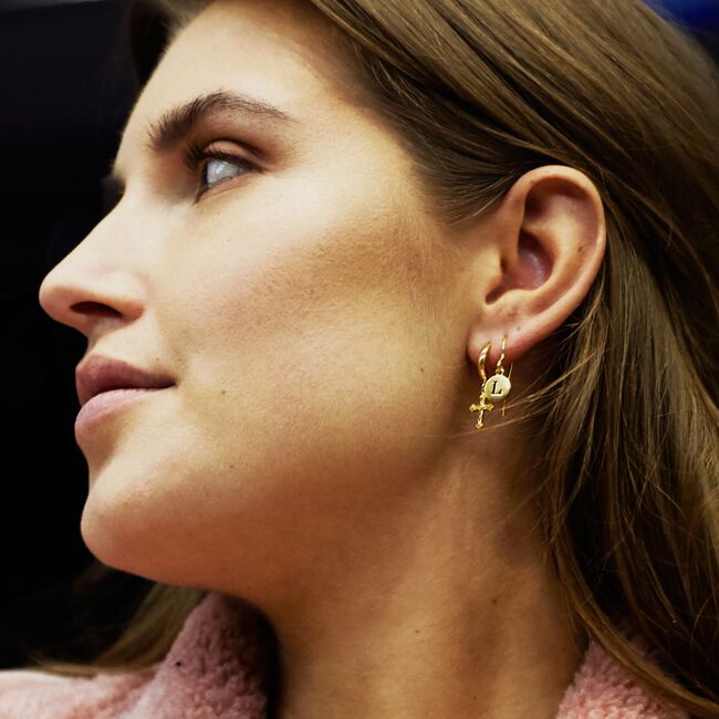 Gouden ATLITW STUDIO Oorbellen CHARACTER EARRINGS LETTER GOLD Gouden ATLITW STUDIO Oorbellen CHARACTER EARRINGS LETTER GOLD - large