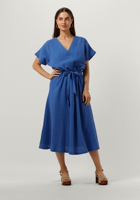 Blauw/wit gestreepte MINUS Midi jurk HEMMA MIDI DRESS 2 - large