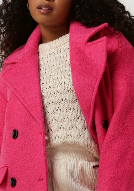 Roze Y.A.S. Mantel YASMILA LS WOOL MIX COAT S.NOOS - large